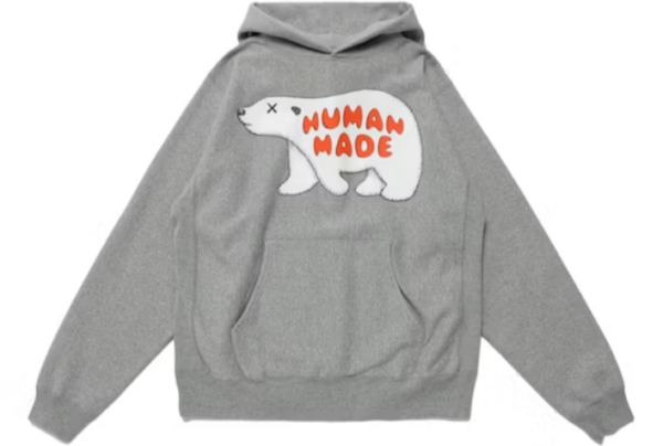 KAWS x Human Made #2 Pizza Hoodie Grey