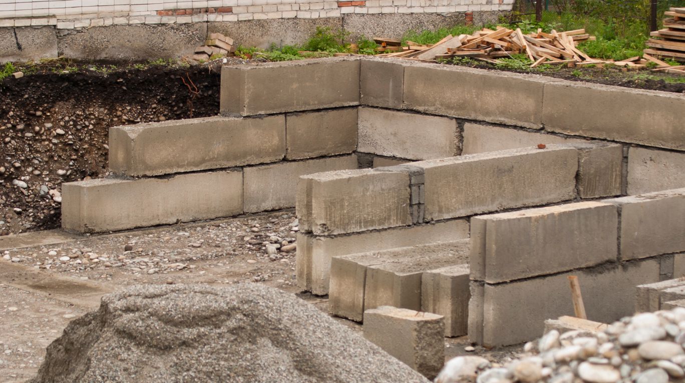 Tuckpointing Concrete Block Foundation