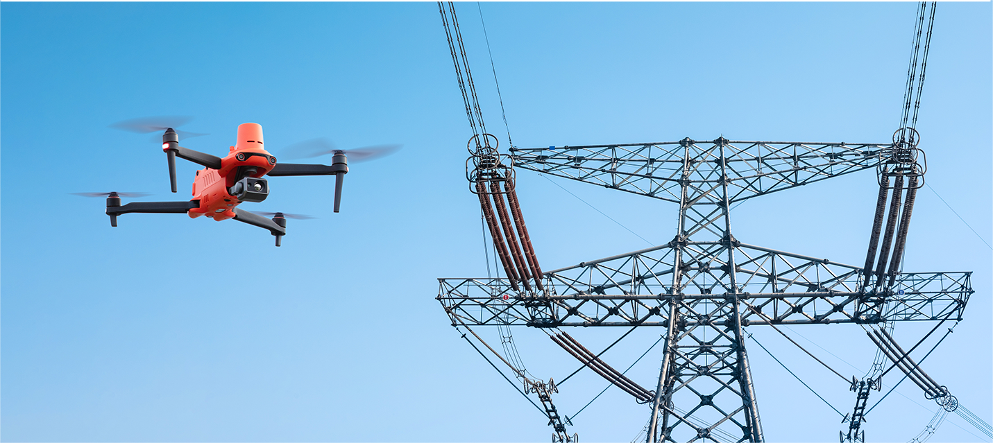 drone in powerline inspection