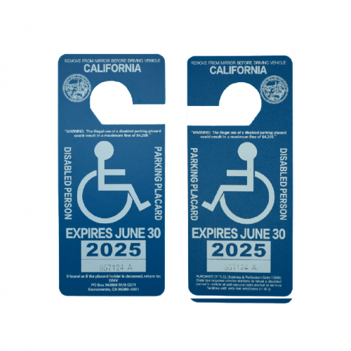 handicapped parking permit california