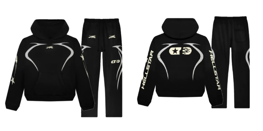 Black-Hellstar Sports Jet Tracksuit